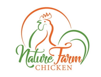Nature Farm Chicken logo design by WhiteOwl
