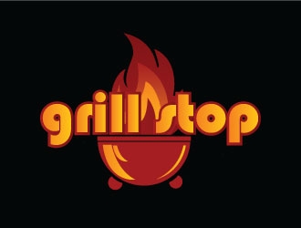 Grill Stop logo design by Erasedink