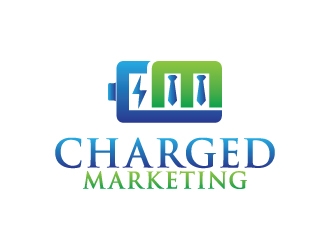 Charged Marketing  logo design by dhika