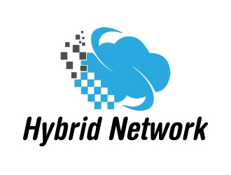 Hybrid Network logo design by sarfaraz