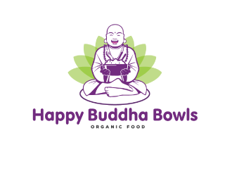 Happy Buddha Bowls logo design by emberdezign