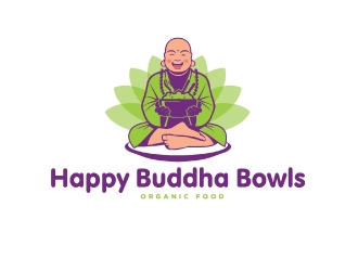 Happy Buddha Bowls logo design by emberdezign