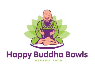 Happy Buddha Bowls logo design by emberdezign