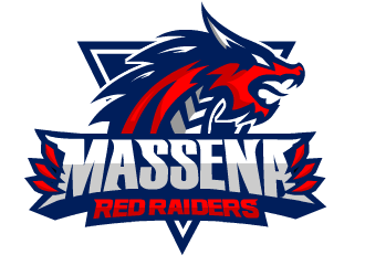 Massena Red Raiders logo design by fontstyle