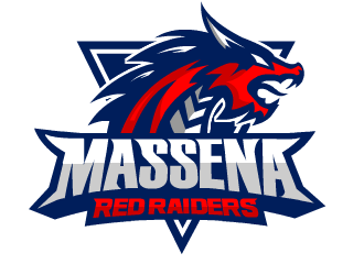 Massena Red Raiders logo design by fontstyle
