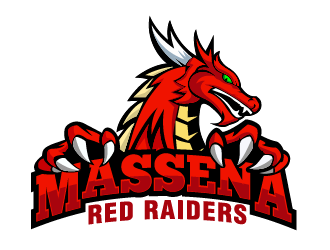 Massena Red Raiders logo design by THOR_