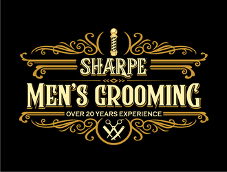 Sharpe Mens Grooming logo design by haze