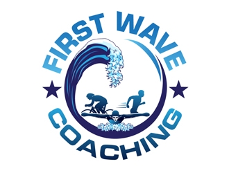 First Wave Coaching logo design by DreamLogoDesign