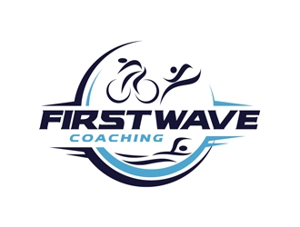 First Wave Coaching logo design by DreamLogoDesign