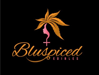 BluSpiced Edibles  logo design by REDCROW