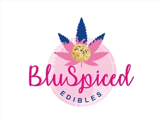 BluSpiced Edibles  logo design by gitzart