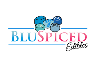 BluSpiced Edibles  logo design by coco