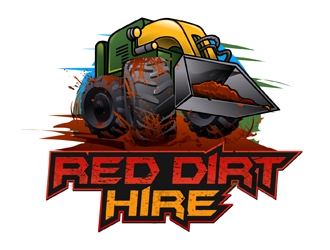 Red Dirt Hire logo design by DreamLogoDesign