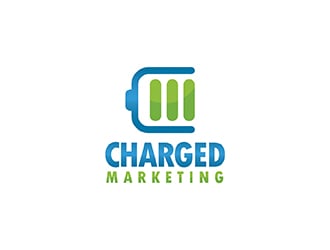 Charged Marketing  logo design by Suvendu