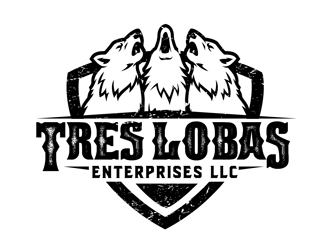 Tres Lobas Enterprises LLC logo design by DreamLogoDesign