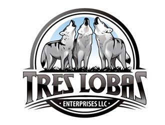 Tres Lobas Enterprises LLC logo design by shere