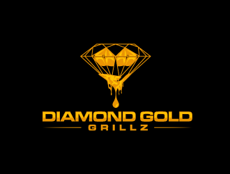 Diamond Gold Grillz  logo design by schiena