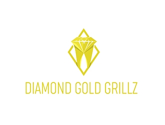 Diamond Gold Grillz  logo design by Cire