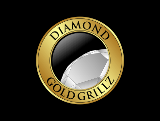 Diamond Gold Grillz  logo design by Kruger