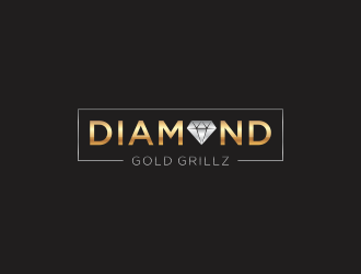 Diamond Gold Grillz  logo design by haidar