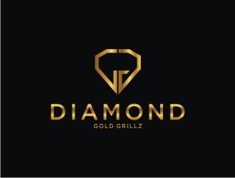 Diamond Gold Grillz  logo design by Franky.