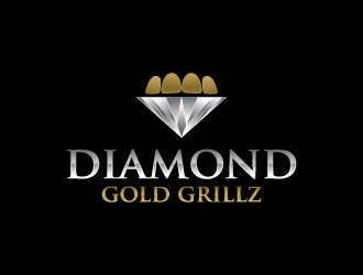 Diamond Gold Grillz  logo design by paulanthony