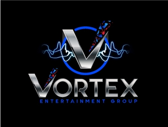 Vortex Entertainment Group (Vortex E.G.) logo design by fantastic4