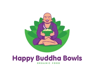 Happy Buddha Bowls logo design by emberdezign