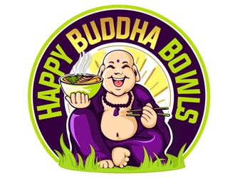 Happy Buddha Bowls logo design by veron