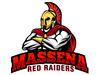 Massena Red Raiders logo design by THOR_