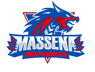 Massena Red Raiders logo design by fontstyle