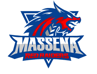 Massena Red Raiders logo design by fontstyle