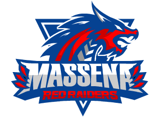 Massena Red Raiders logo design by fontstyle
