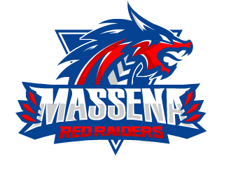Massena Red Raiders logo design by fontstyle