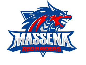 Massena Red Raiders logo design by fontstyle
