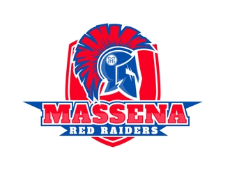 Massena Red Raiders logo design by DreamLogoDesign