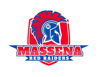 Massena Red Raiders logo design by DreamLogoDesign
