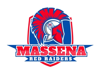 Massena Red Raiders logo design by DreamLogoDesign