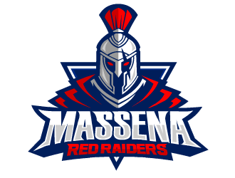 Massena Red Raiders logo design by fontstyle
