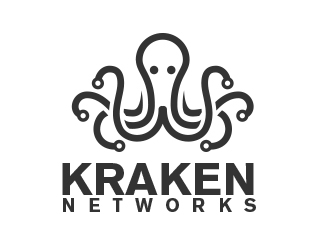 Kraken Networks logo design by MarkindDesign