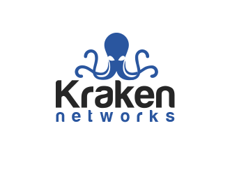 Kraken Networks logo design by BeDesign