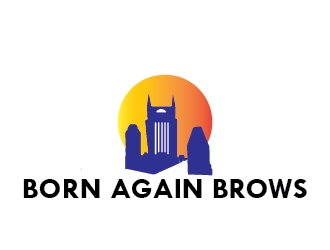 BORN AGAIN BROWS logo design by bcendet