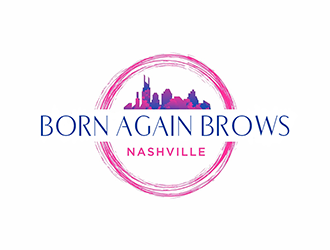 BORN AGAIN BROWS logo design by Optimus