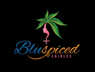 BluSpiced Edibles  logo design by REDCROW