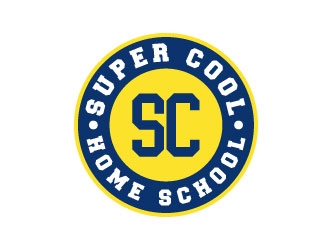 Super Cool Home School logo design by eyeglass