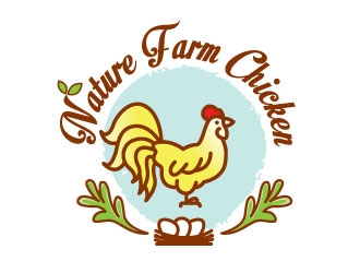 Nature Farm Chicken logo design by REDCROW