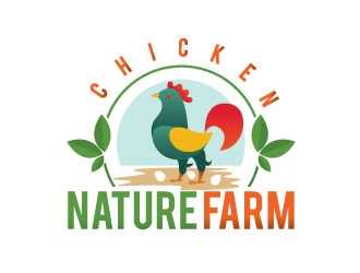 Nature Farm Chicken logo design by REDCROW