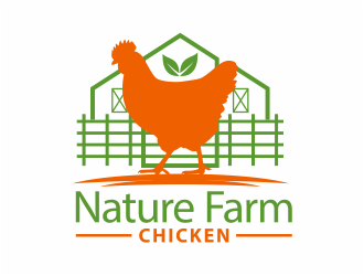 Nature Farm Chicken logo design by mutafailan