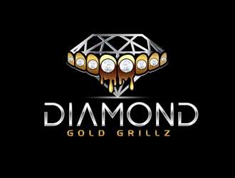 Diamond Gold Grillz  logo design by DreamLogoDesign