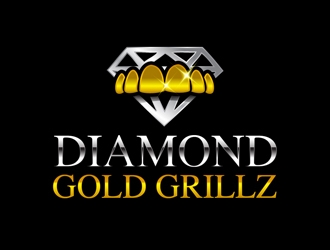 Diamond Gold Grillz  logo design by DreamLogoDesign